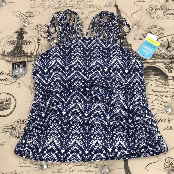 Swim Solutions Tummy ConTrol Tankini Top - Picture 3 of 7